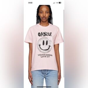 GANNI pink women’s disco ball tee xs